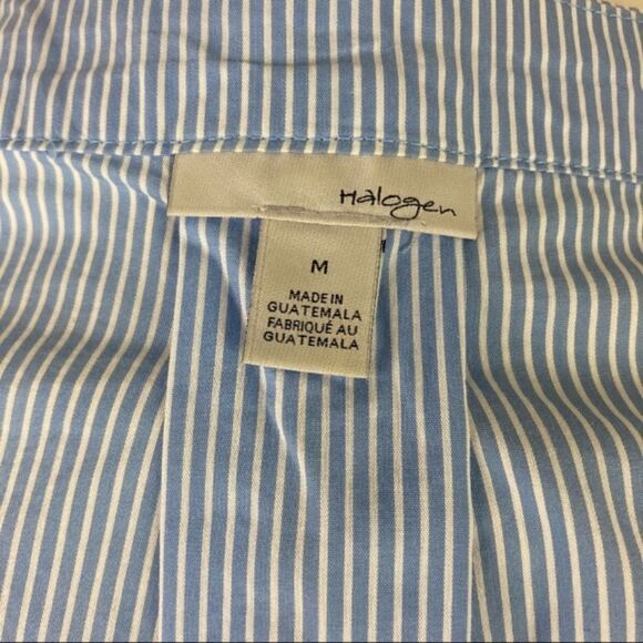 NORDSTROM * blouse off shoulder stripe resort - Picture 10 of 12